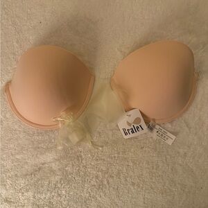Women's Light Pink Bra w/ Clear Straps